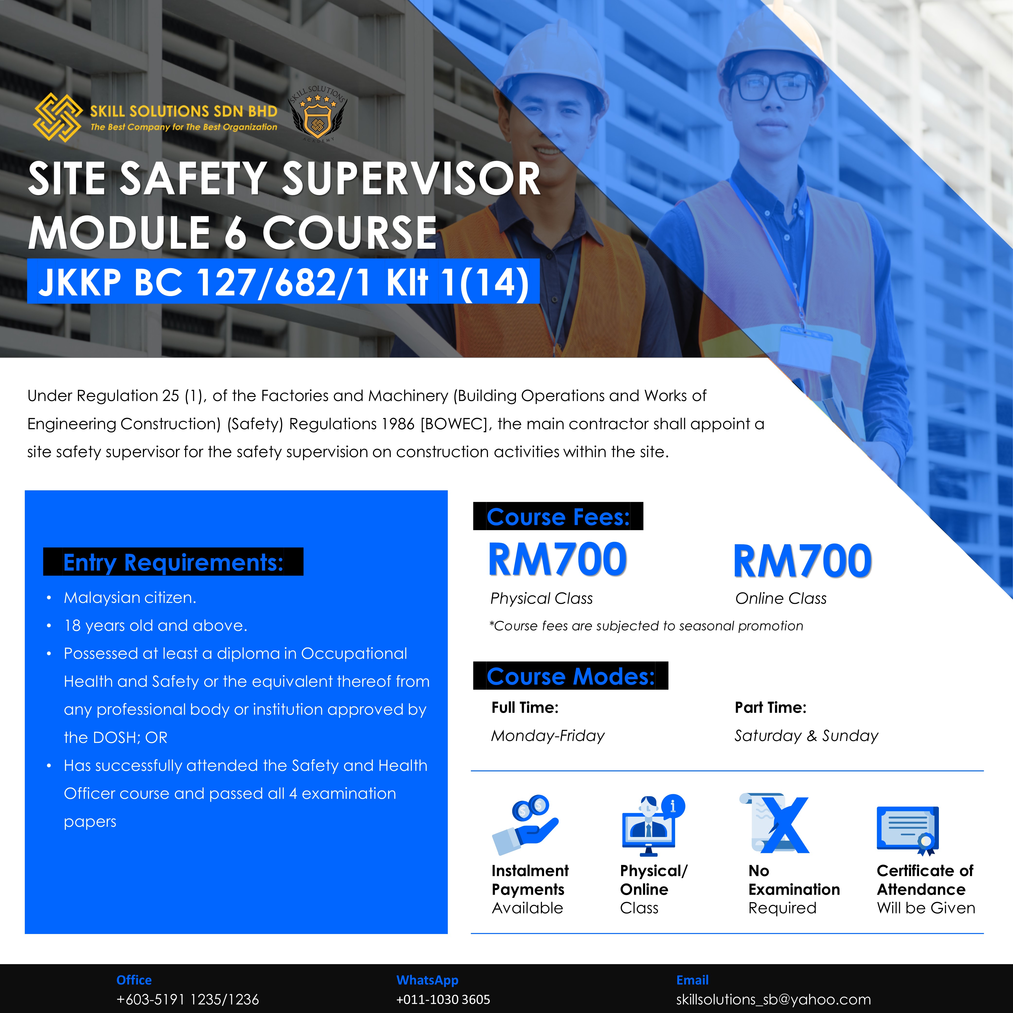 Site Safety Supervisor Module 6 Course