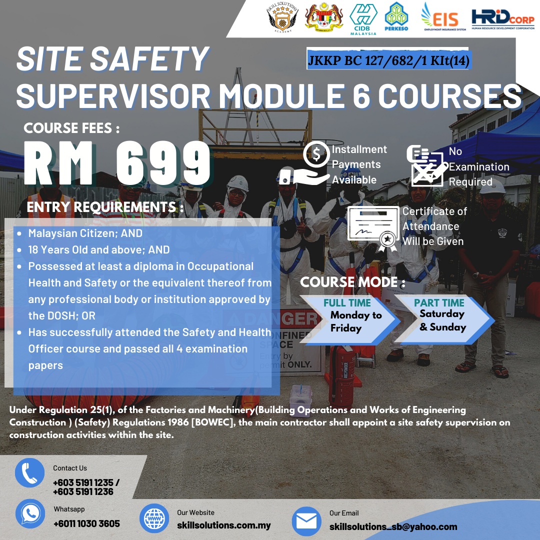 Site Safety Supervisor Module 6 Course